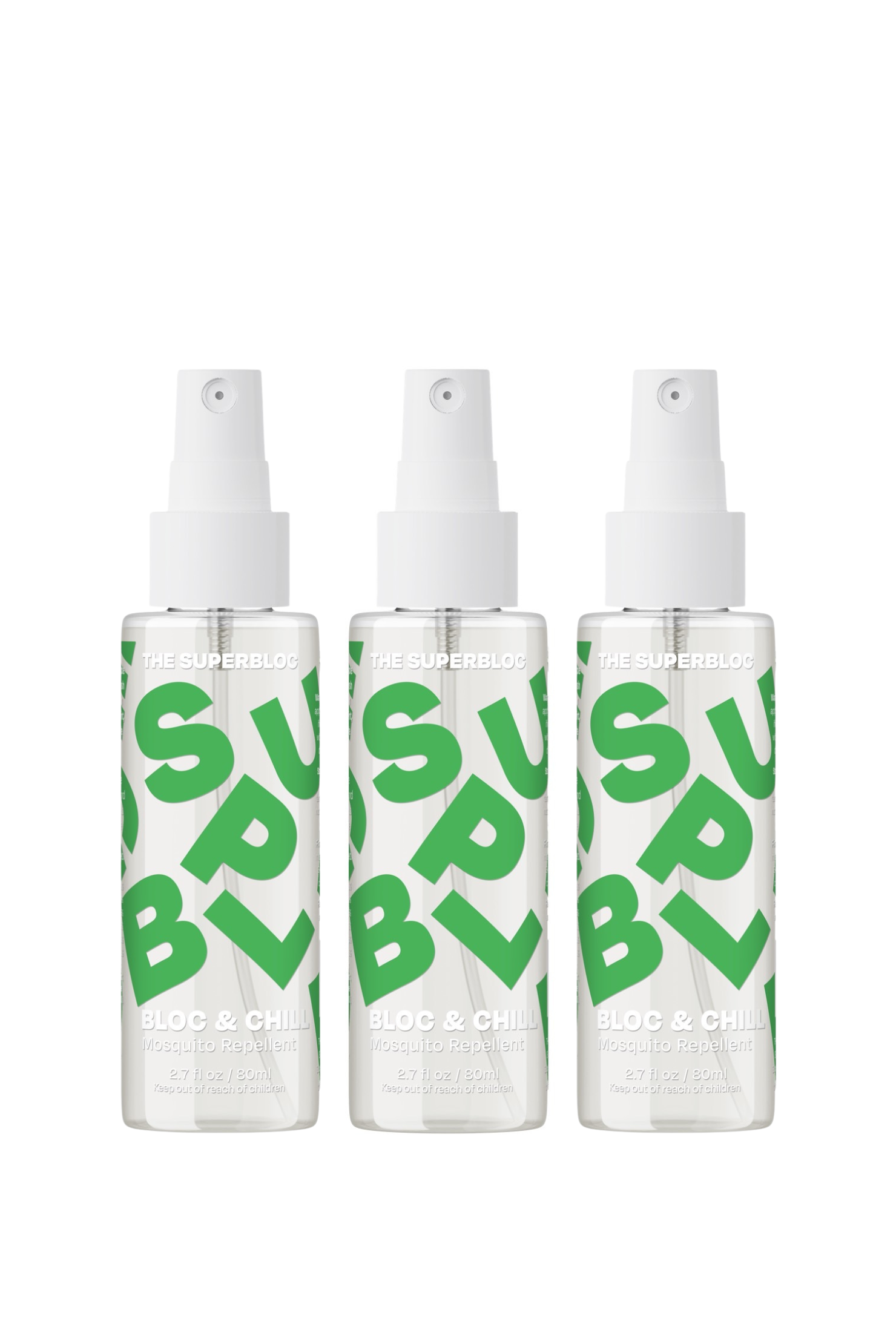 Bloc & Chill 涼感防蚊噴霧 3入組